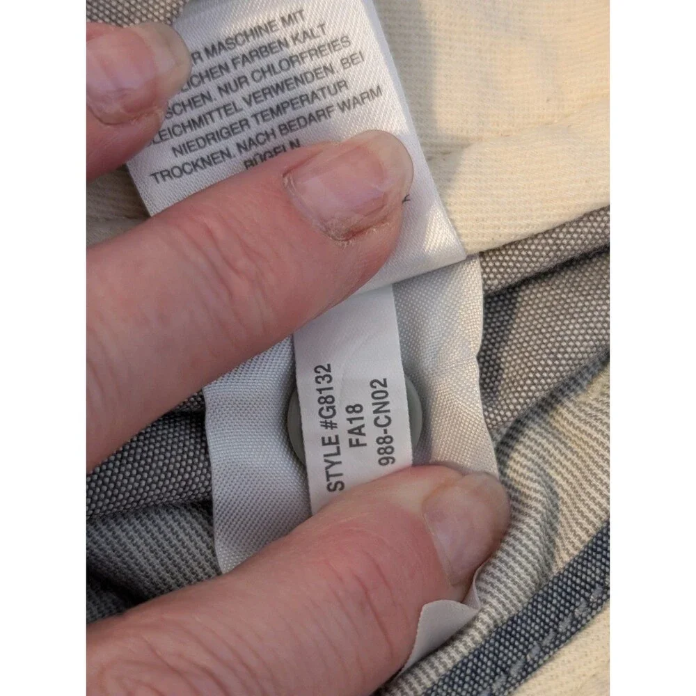 NWT J.Crew 770 Straight Fit Pants Men 30x34 Gray Stretch Chambray Chino G8132